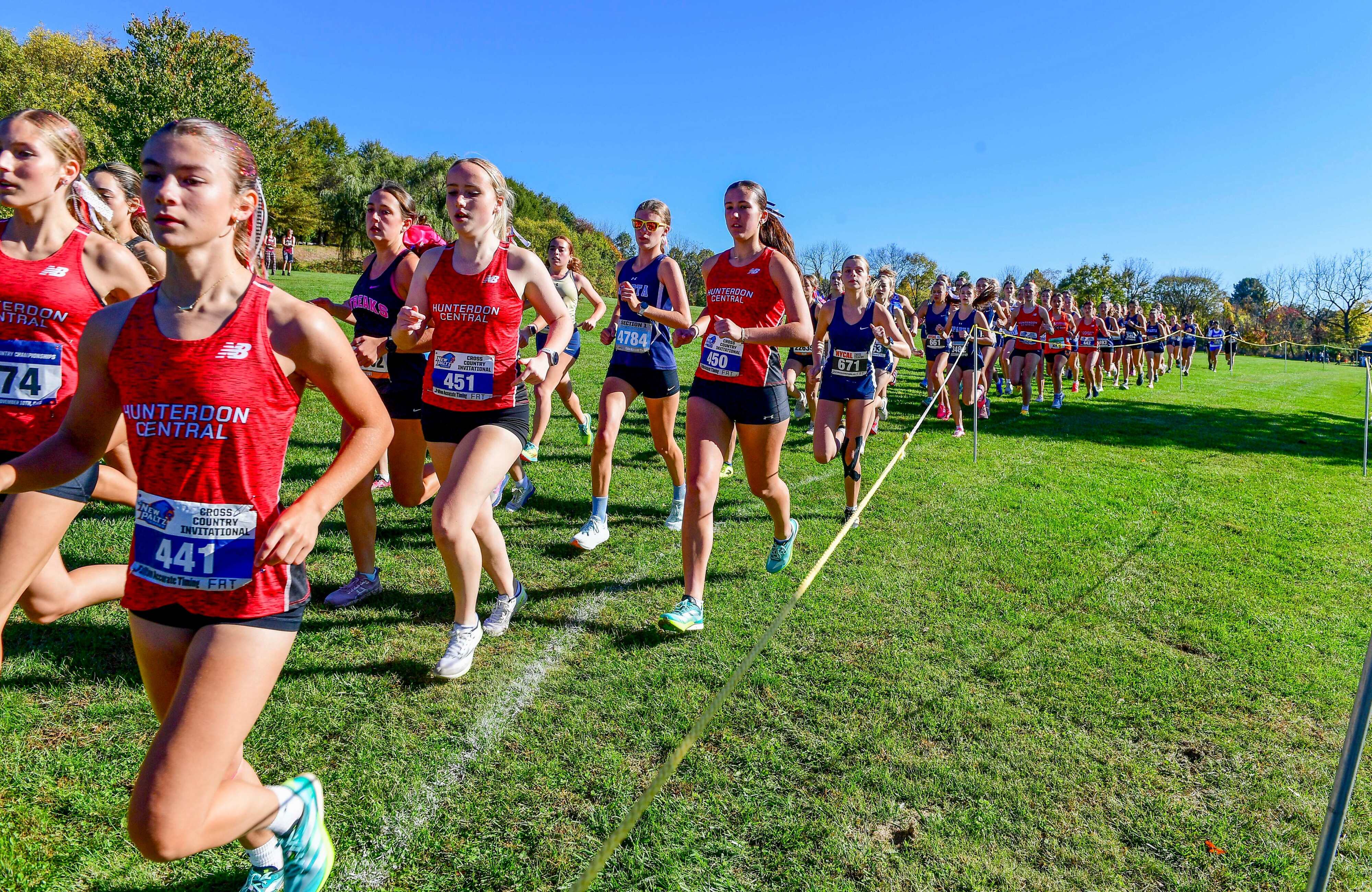North Hunterdon outduels Phillipsburg in dramatic finish at H/W/S girls cross country