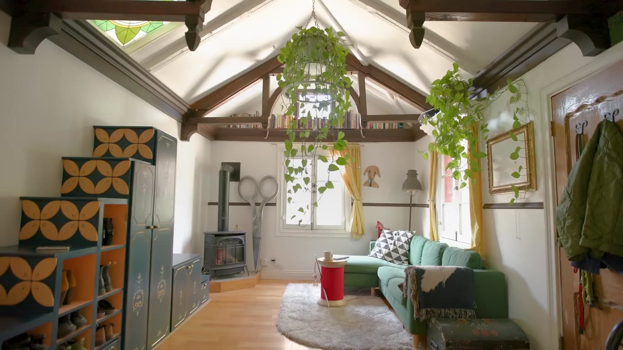 Watch how she fits custom furniture into a 630-square-foot home