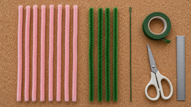 How to make a pipe cleaner tulip with layered petals