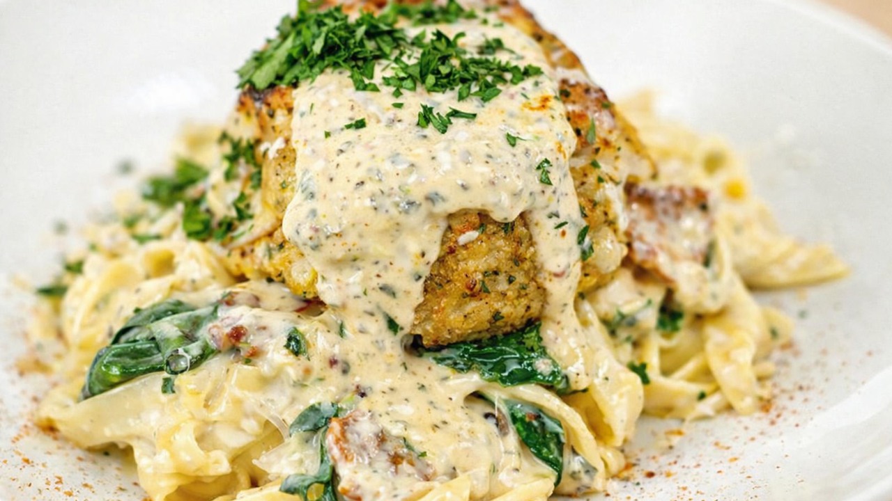 I made Maryland style crab cakes & homemade pasta