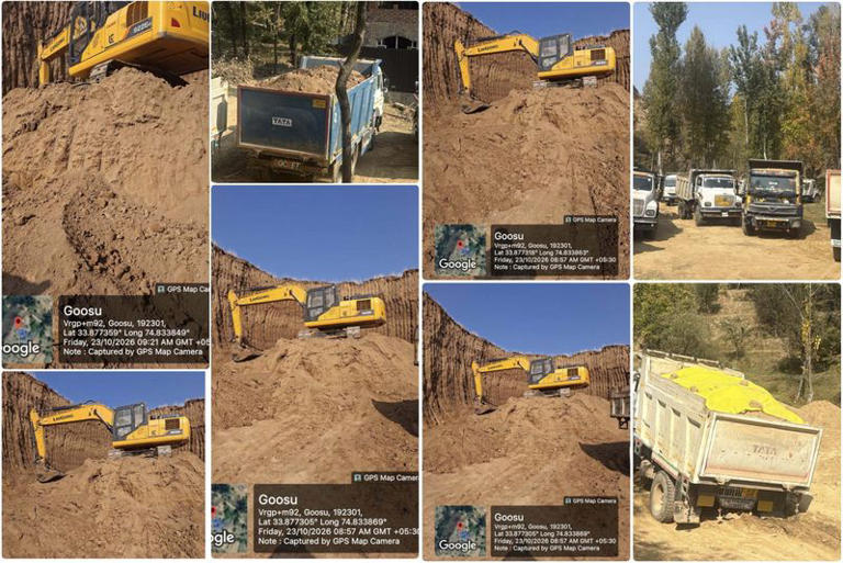 J&K police seize 23 dumpers, excavator in crackdown on illegal mining ...