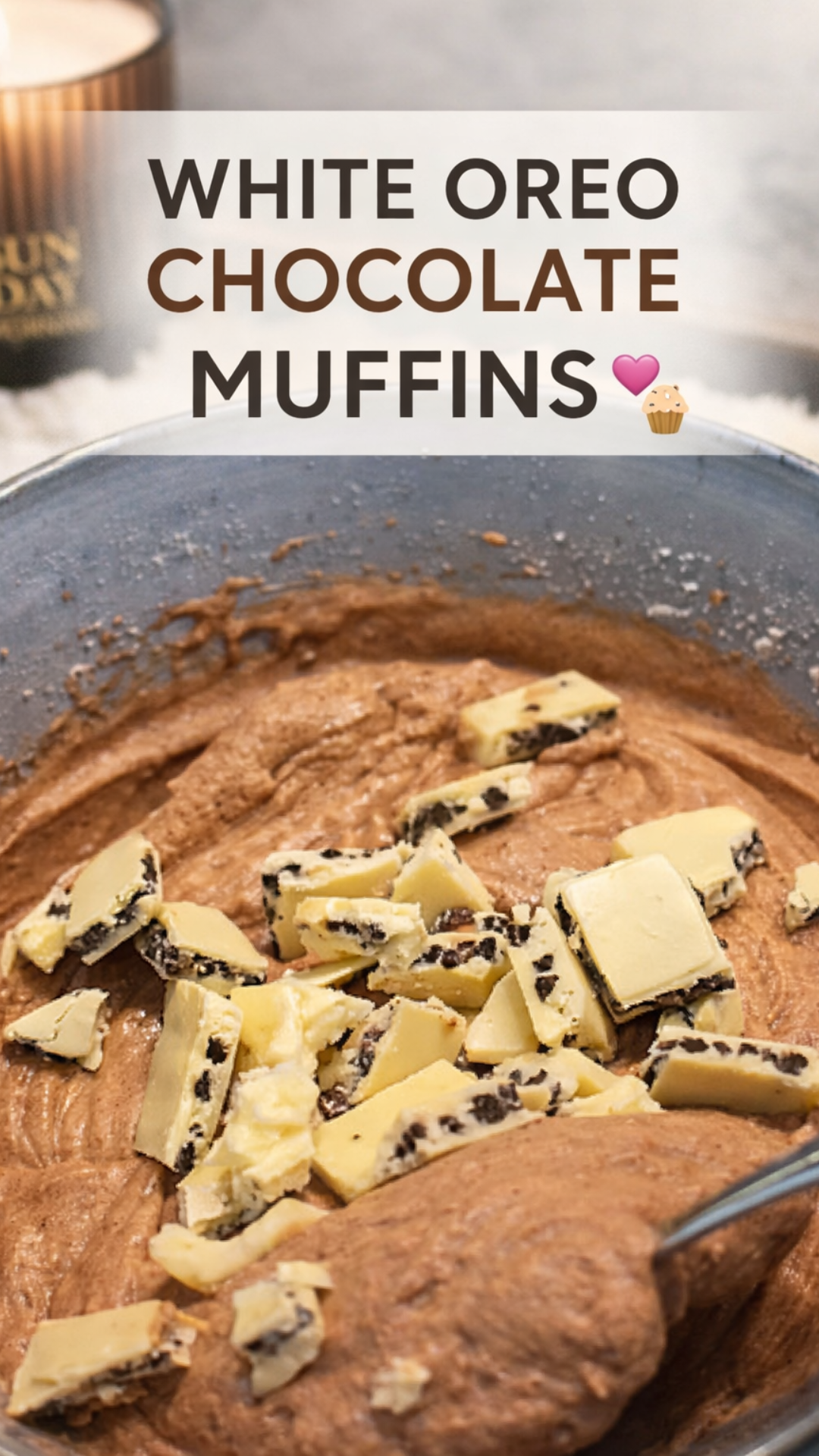 Why white Oreo chocolate muffins have such a tender texture
