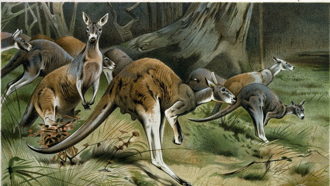 8 kangaroo and wallaby species across Australasia