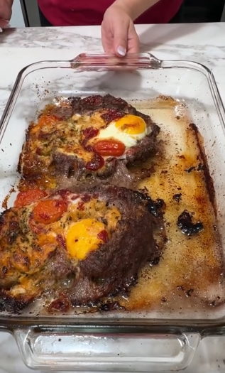 Discovering a new recipe online and trying it at home