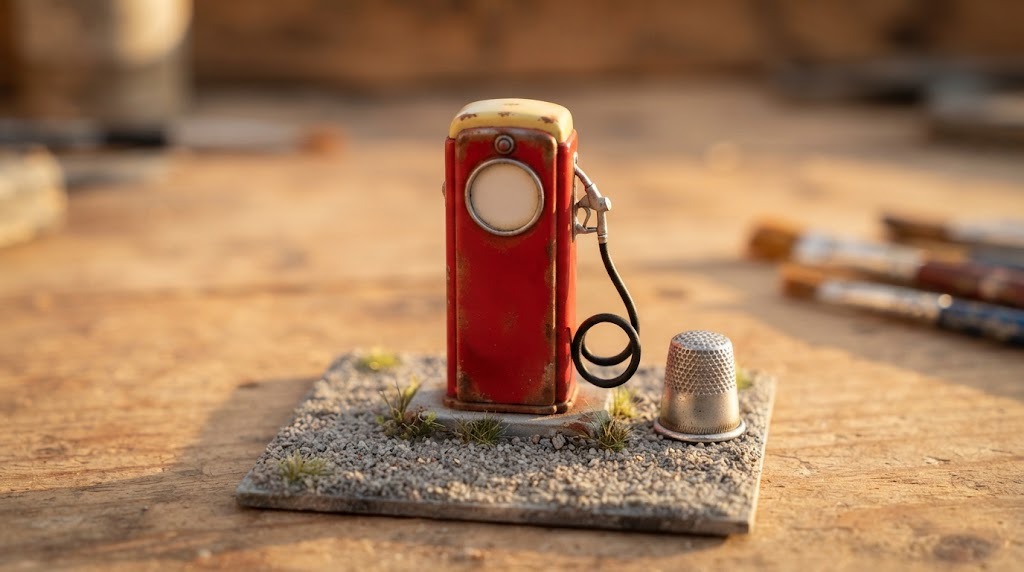 Retro gas pump miniature: 14 steps to the tiny vintage build nearly 9 ...