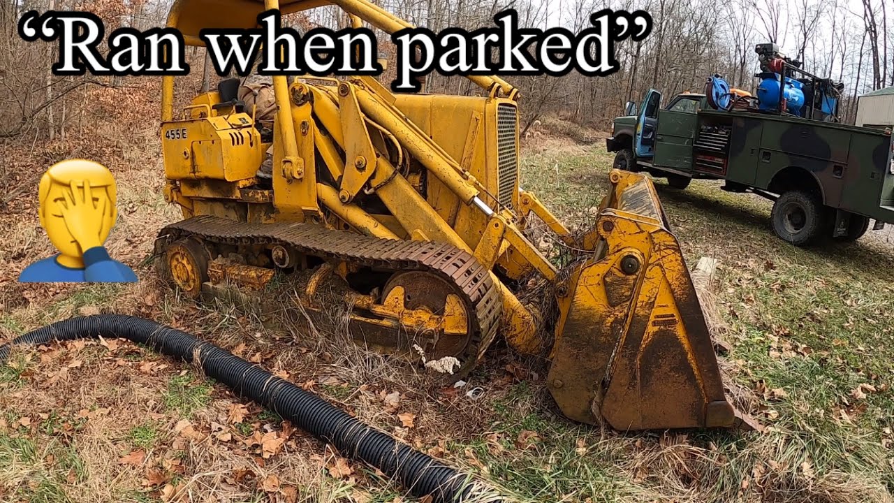 Recovery mission of a John Deere 455E track loader @C_CEQUIPMENT