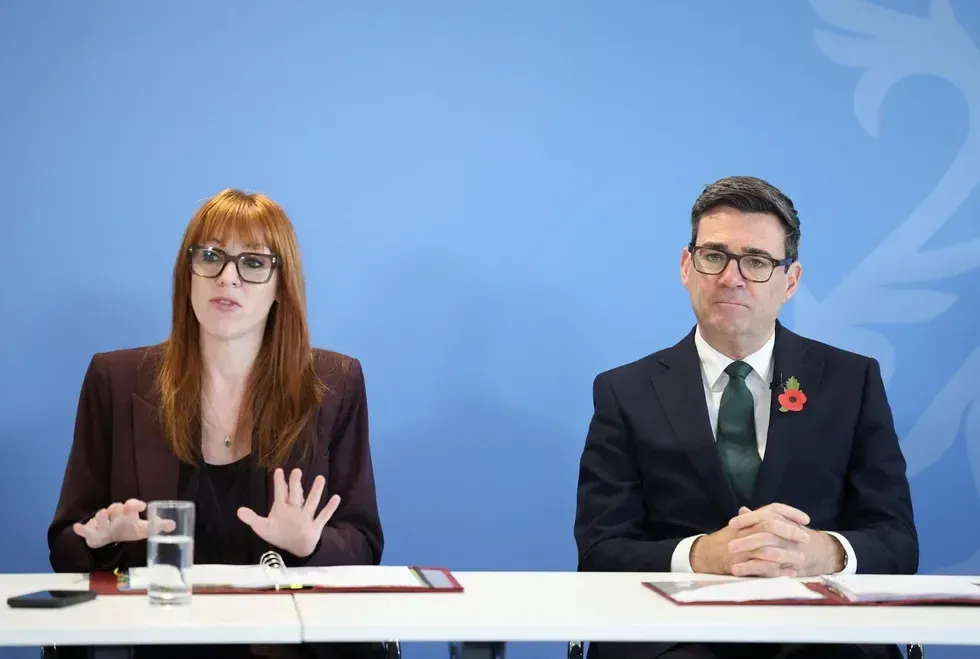 Andy Burnham slaps down Angela Rayner over mascara and wine survival ...