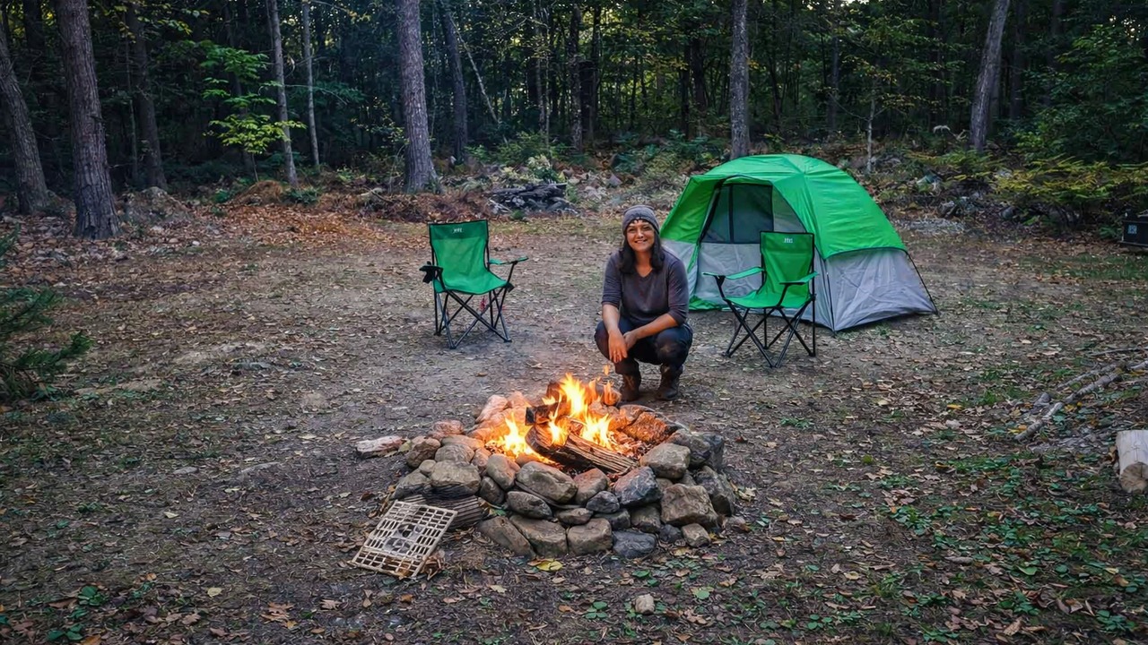 Normal wholesome fall camping
