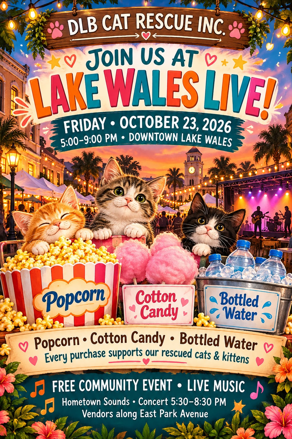 Polk City Kitties will support rescues with treats at Lake Wales Live