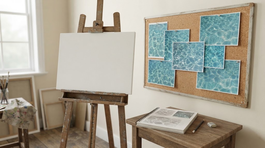 Two year painting: 14 stages behind the realistic water portrait that ...