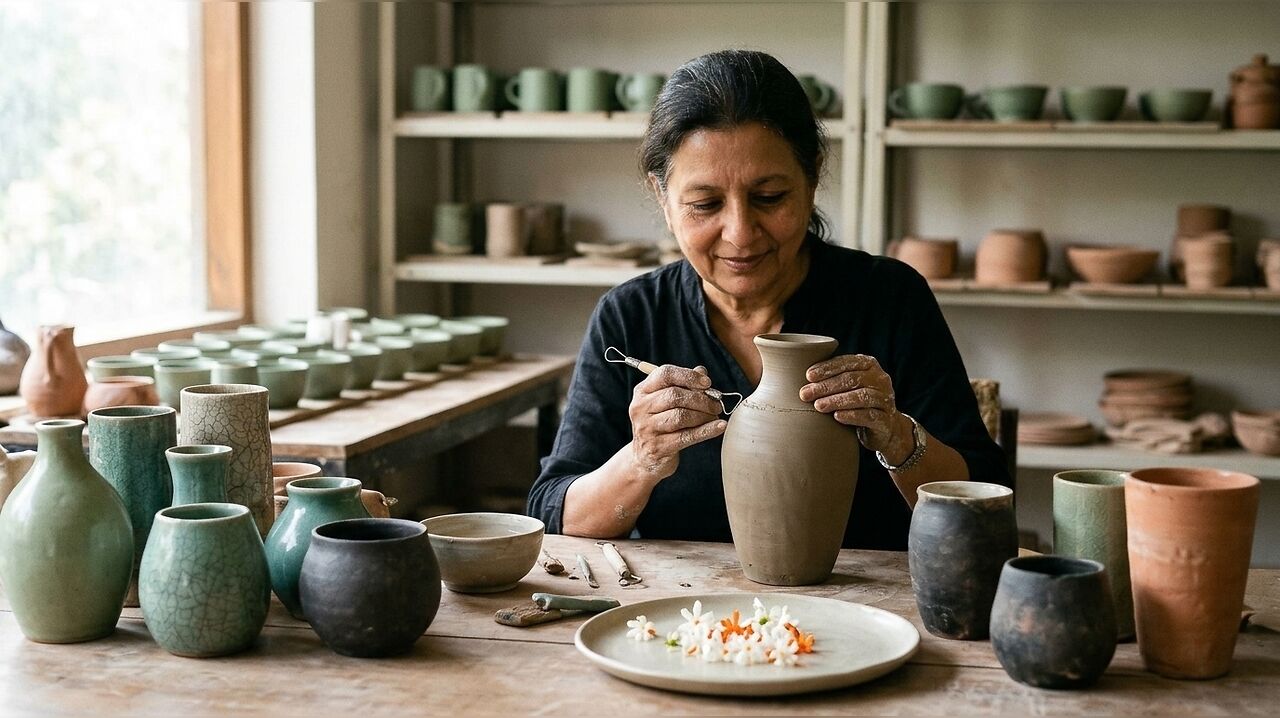 Ceramic artist Seema Kalra brings seasonal nature to home decor