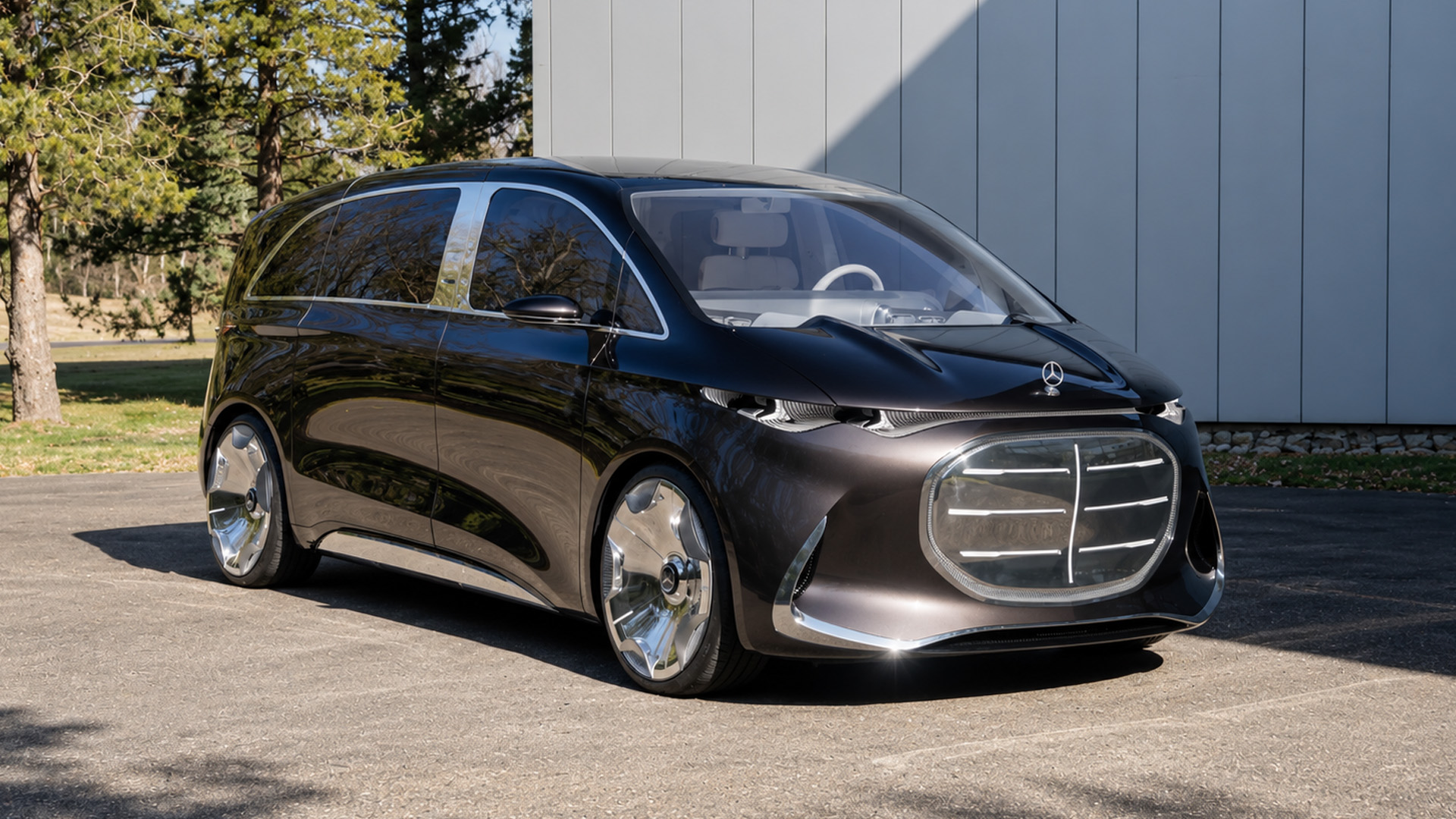 Mercedes built a luxury van with a 65 inch cinema screen