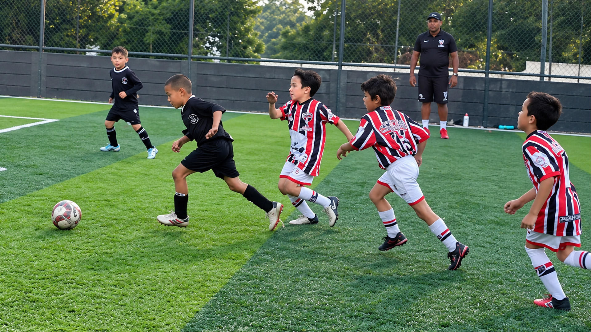 This kid dribbles past everyone like young Messi