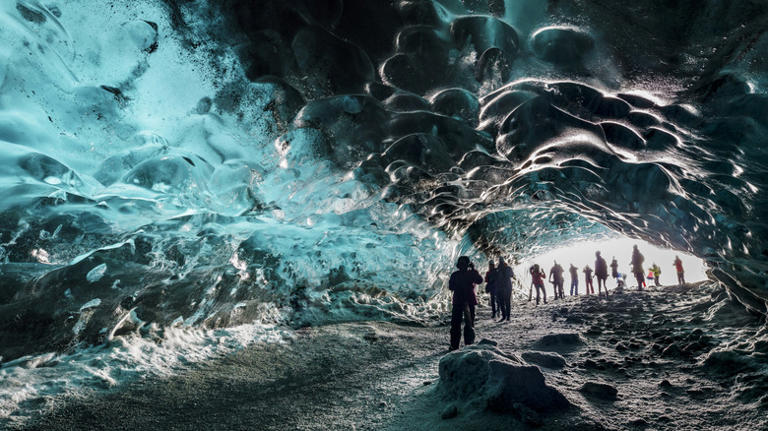 Iceland's blue caves offer a one-of-a-kind underground icy wonderland ...