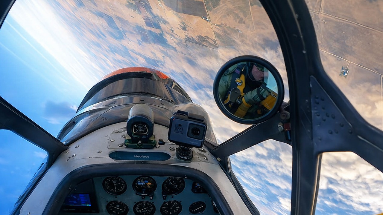 A pilot was flying at 3,000 feet when his passenger yanked the stick ...