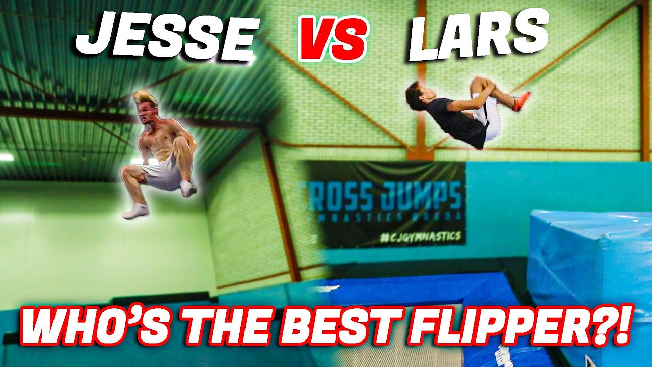 A flipping challenge between two brothers