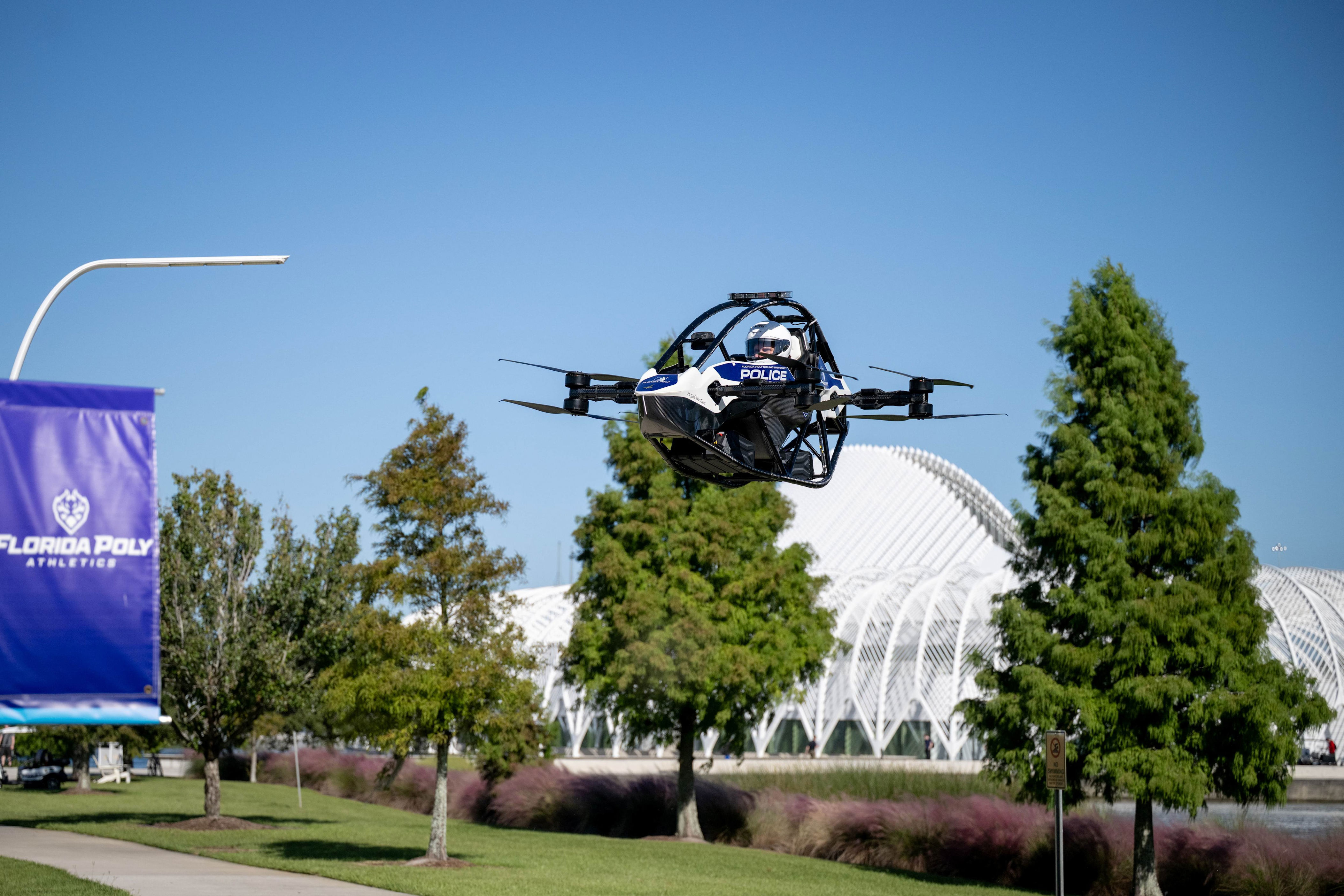 Nation’s first manned, flying police vehicle is in Florida