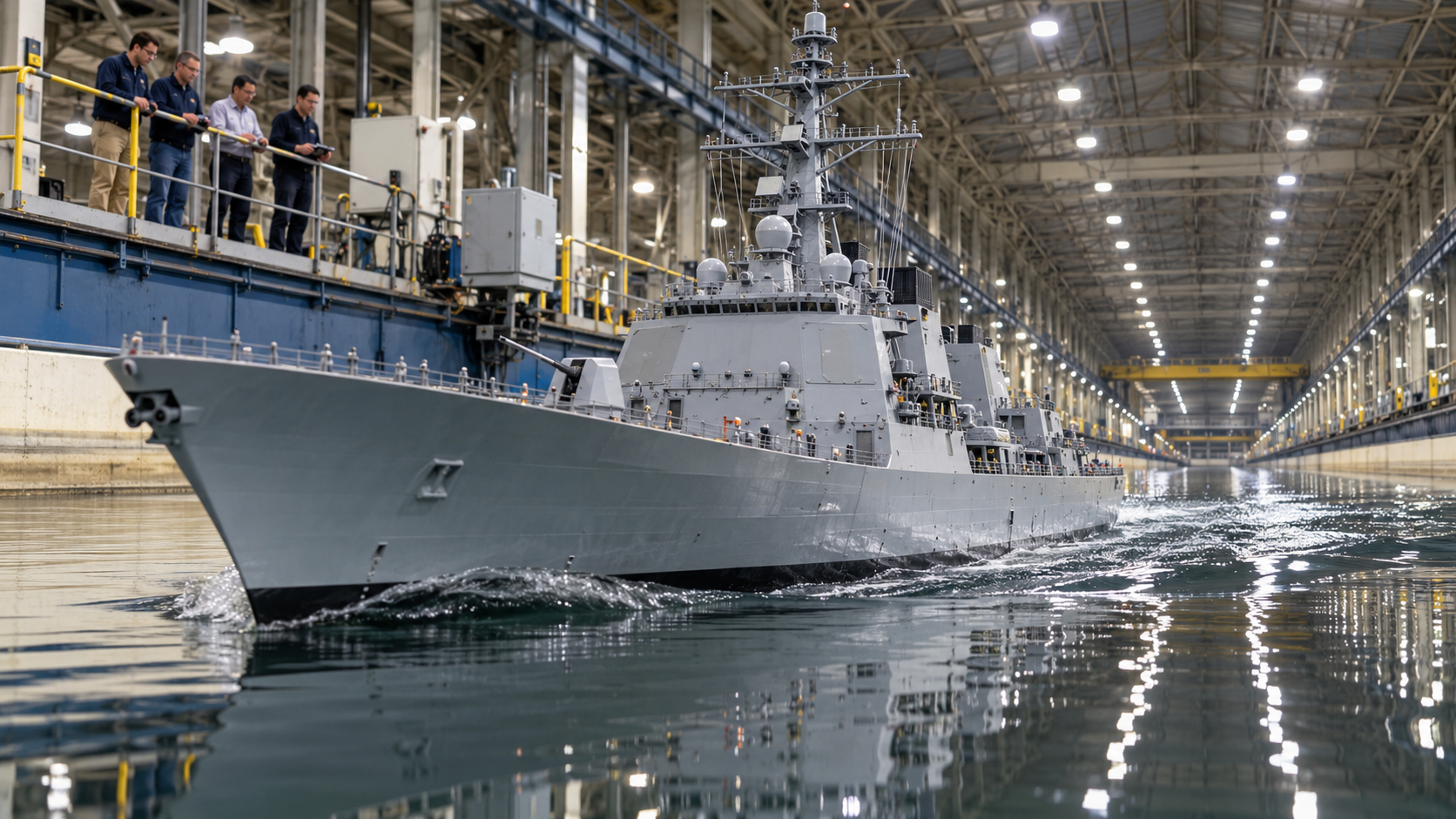 Why the US Navy still tests warships in a giant indoor ocean