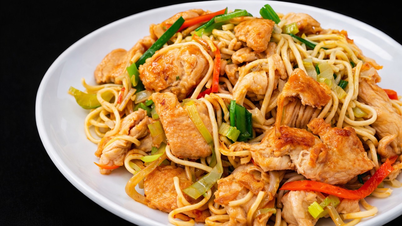 How to make chicken chow mein at home