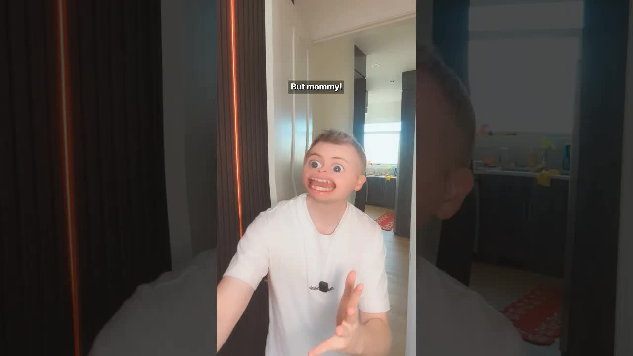 She threatens to ground her son for interrupting - his message is an ...