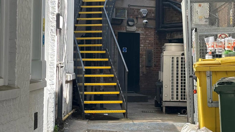 The alleyway is less cluttered and less dingy that its on-screen portrayal, but it's still an unlikely tourist attraction. - Francesca Street/CNN