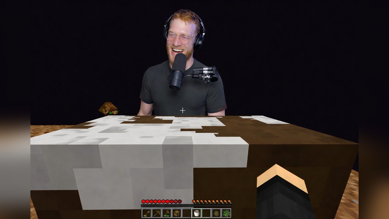 BeckBroJack shrinks his friends in Minecraft one block