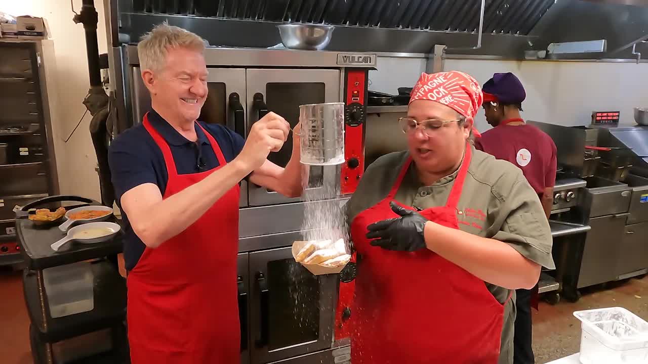 Fried chicken & Fruity Pebbles beignets at Beignet Fest, November 7 in ...