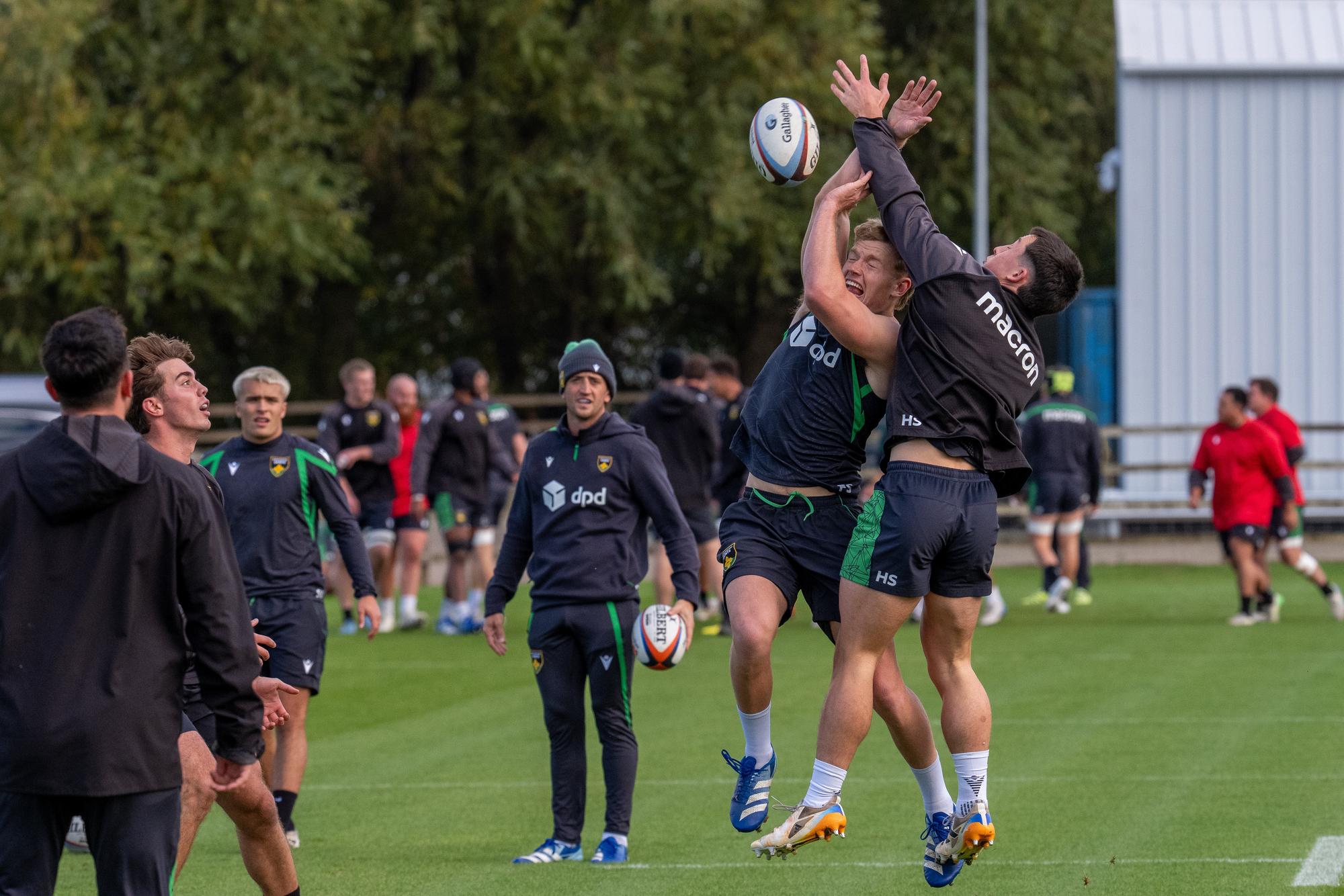 In pictures: Saints prepare for big Gallagher Prem battle at Leicester ...
