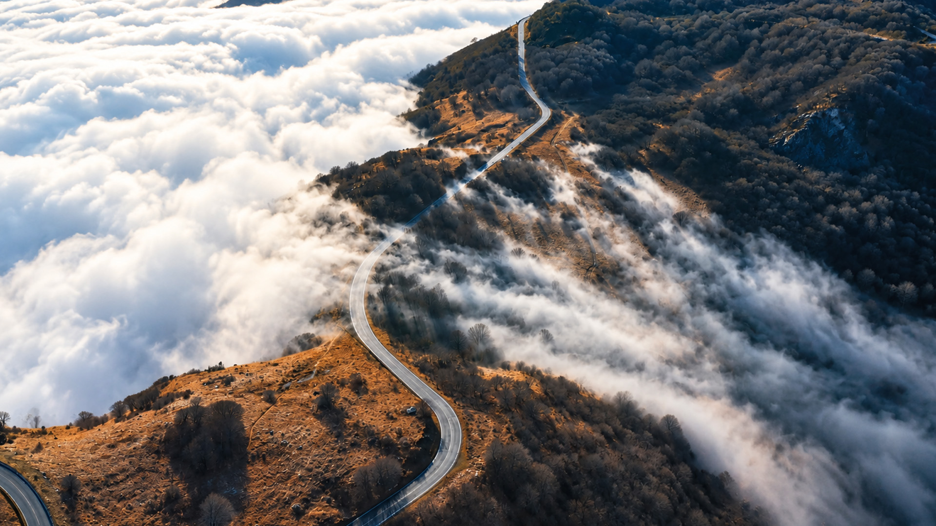 How do drivers see through these mountain clouds?