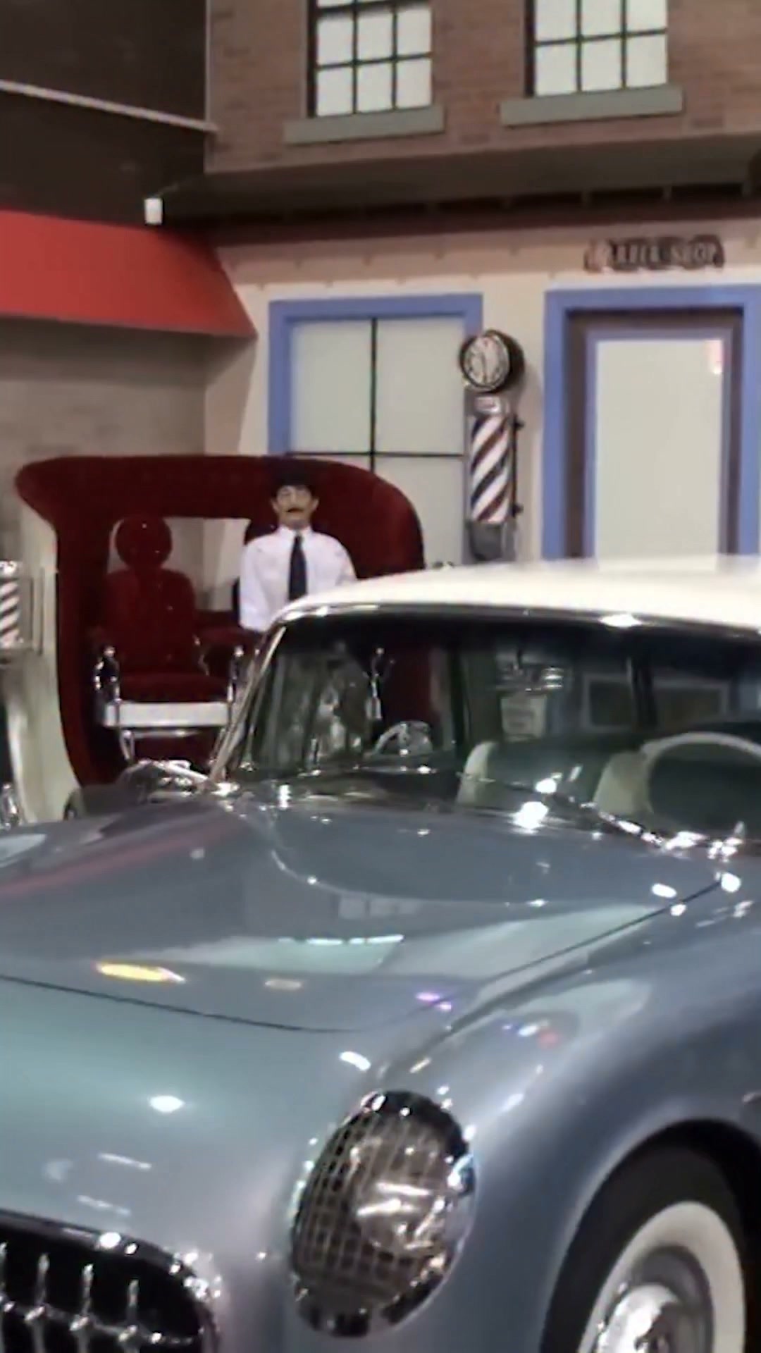 A glimpse of the 1955 Chevy Corvette wagon