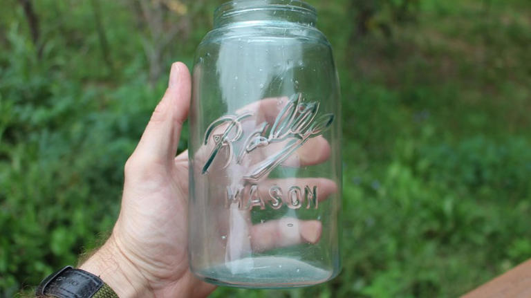 The rare, antique Ball jar with a unique logo design that collectors ...