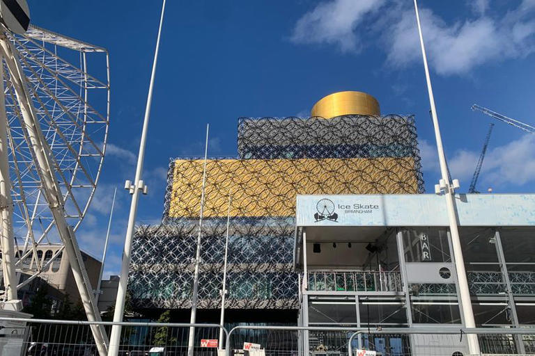 Birmingham's Christmas ice rink and big wheel start to take shape
