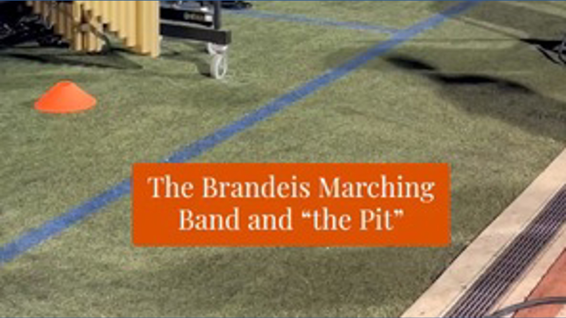 The Brandeis marching band and 'the pit'