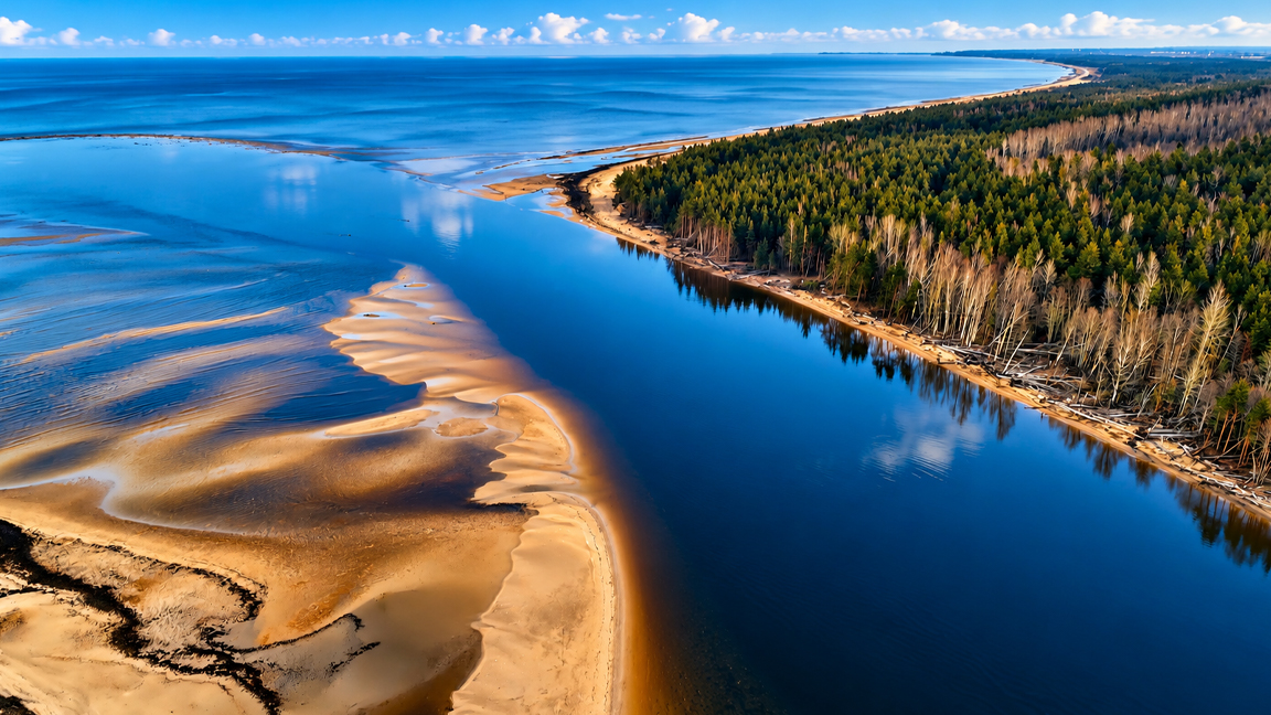 Nature's hidden masterpiece of golden beaches and lush coastal forests