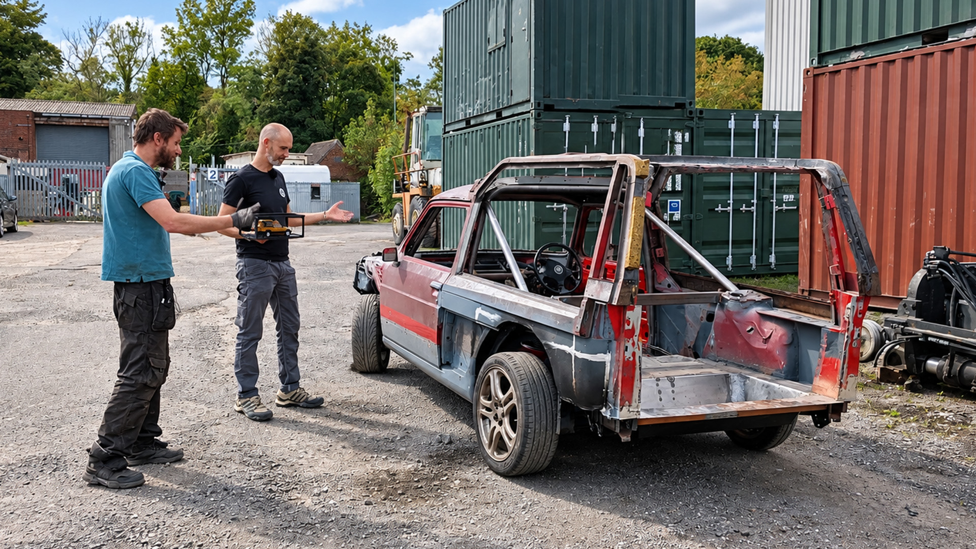 The process of combining a Talbot Matra Rancho body with a Subaru ...