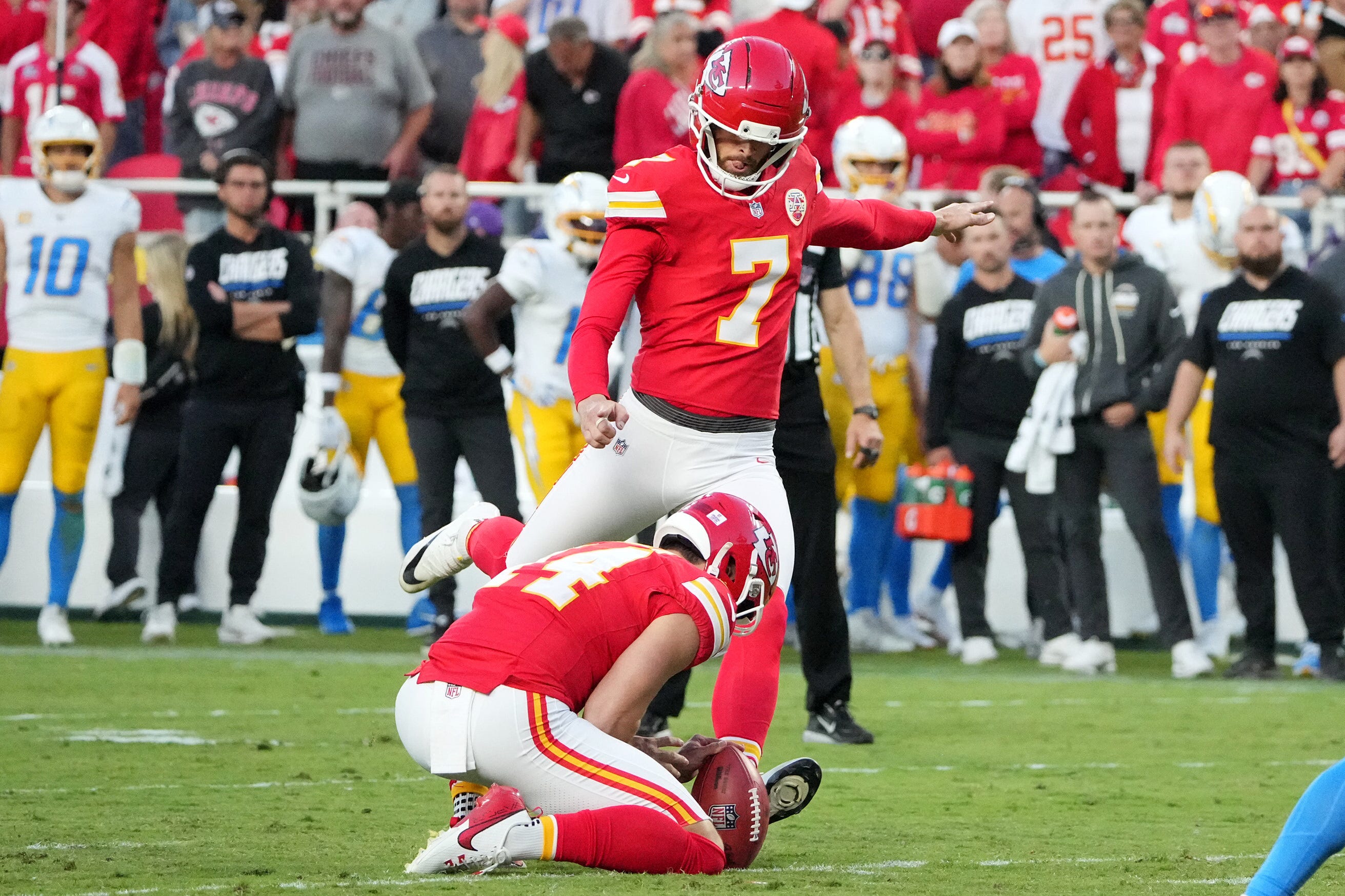 Dave Toub addresses plans to work on Harrison Butker's mechanics