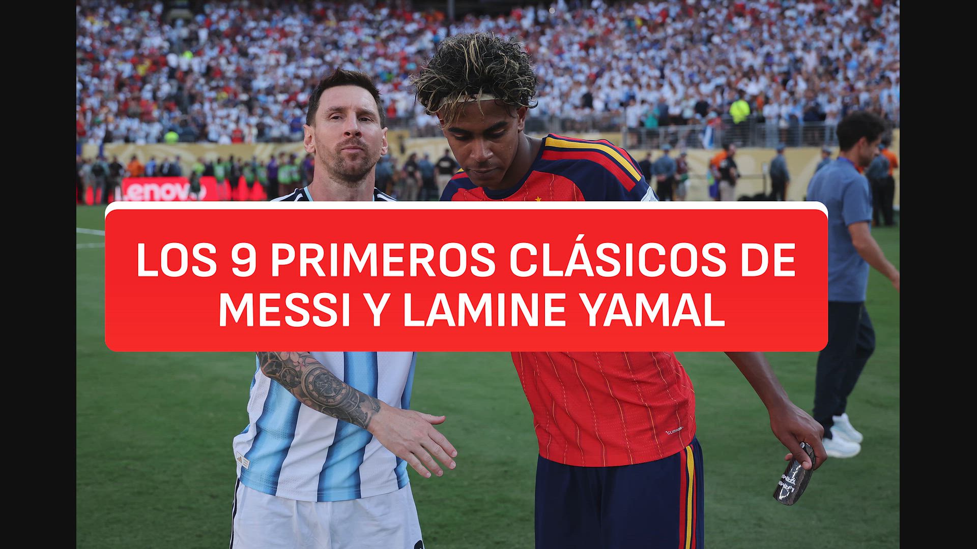 Comparacion Messi vs Lamine Yamal en sus primeros 9 clasicos