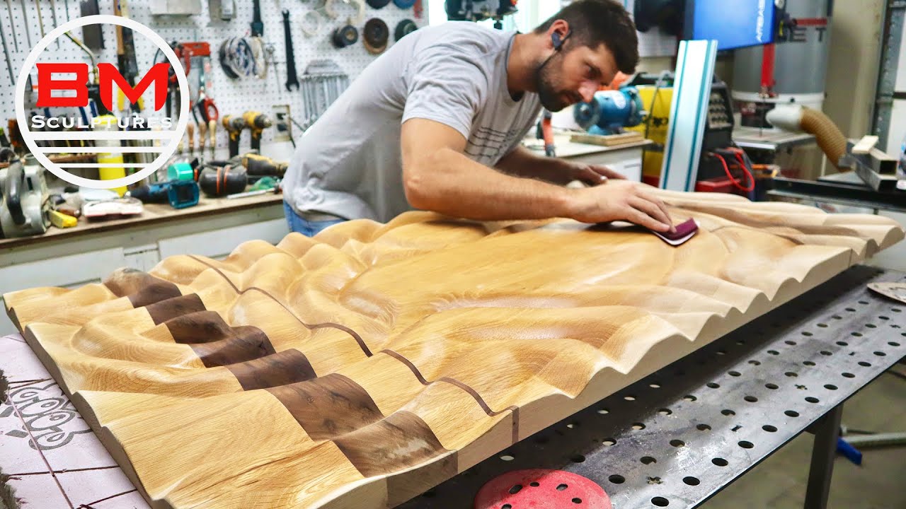 Power carving & laser cutting a wooden sign