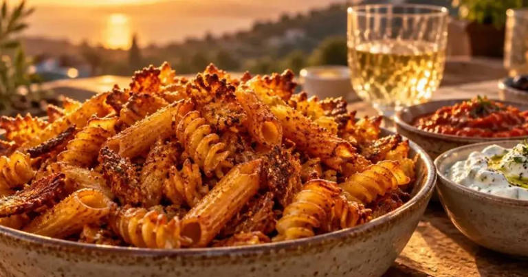 Les restes de pâtes de la veille deviennent des chips croustillantes au ...