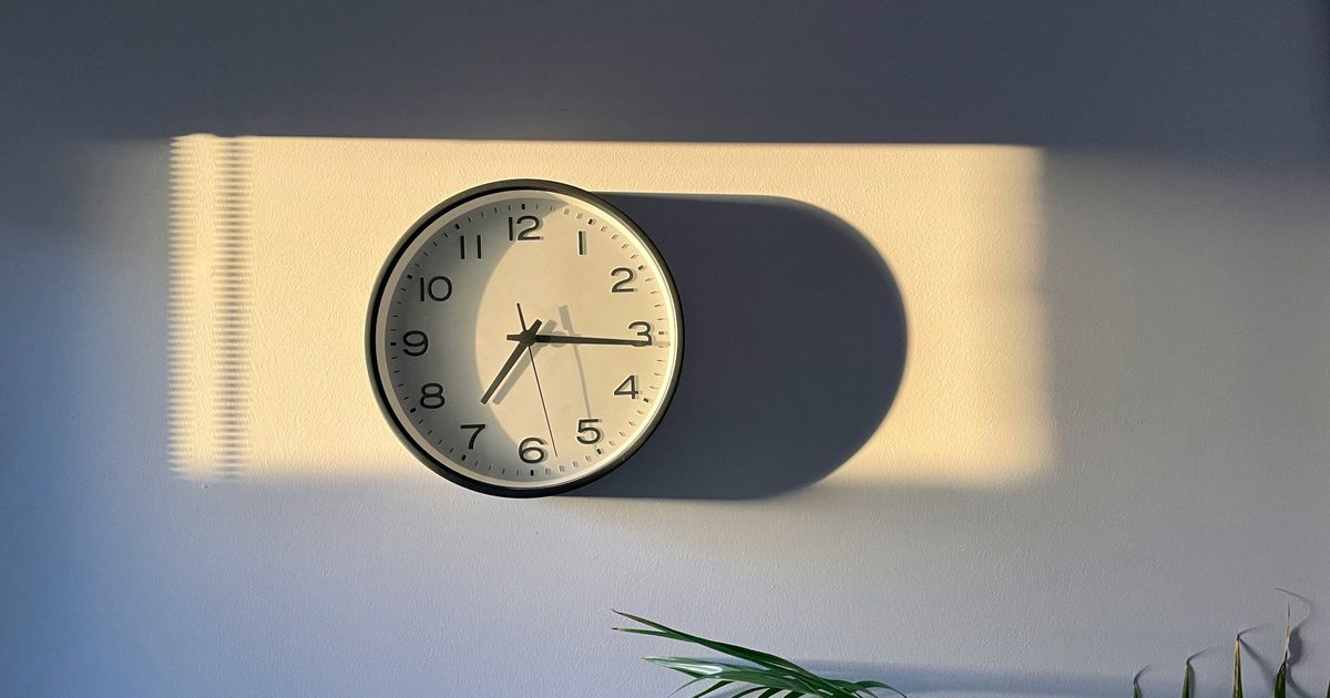 Clocks fall back, daylight saving time ends Nov. 1