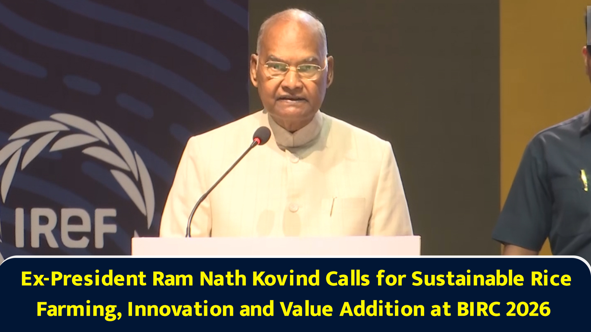 Ex-president Ram Nath Kovind calls for sustainable rice farming ...