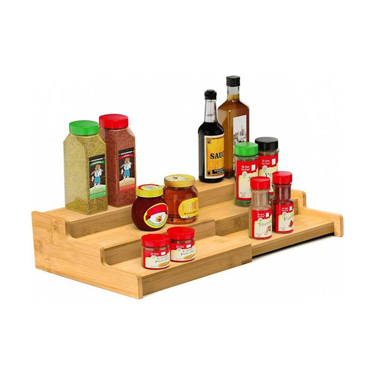 I finally decluttered my spice cabinet with this $18 space-saving ...
