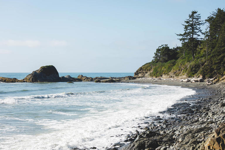 This Olympic beach is a 0.4-mile round trip from the parking lot, and a ...