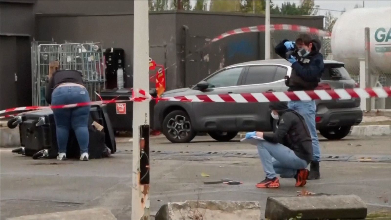 Aftermath of fatal shooting in Paris suburb