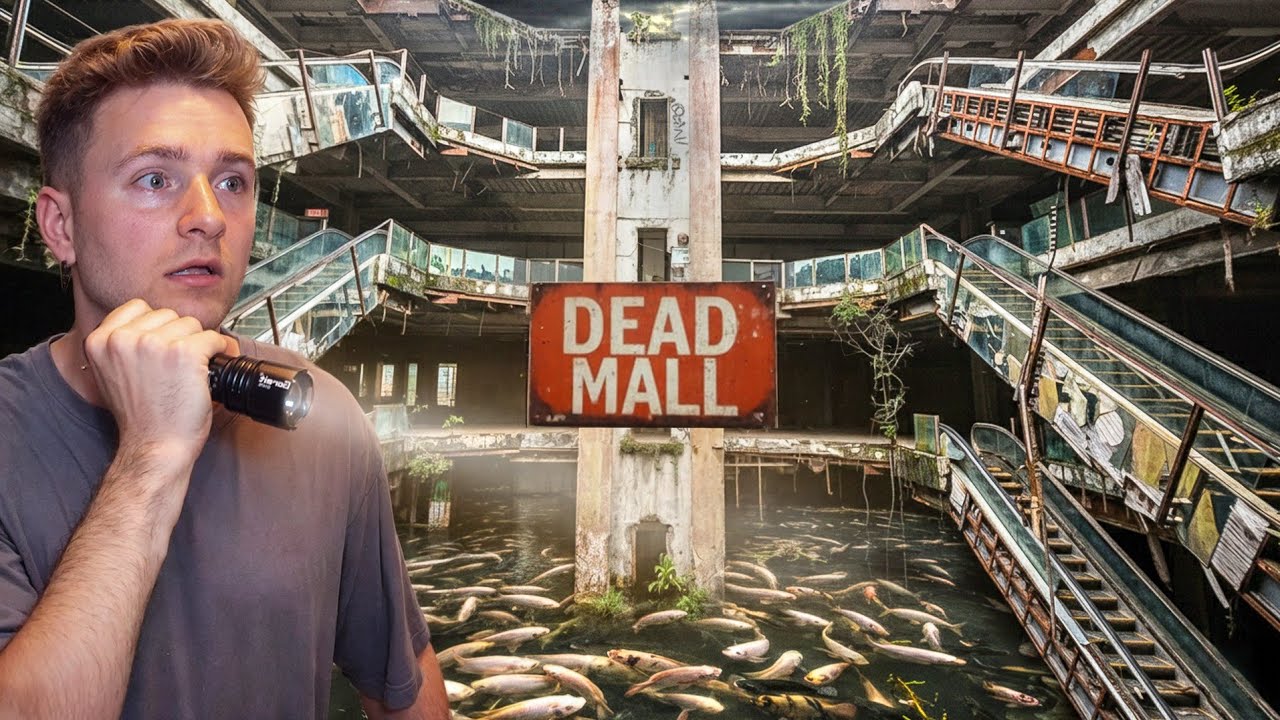 The abandoned flooded fish mall in Thailand (security was sleeping on ...