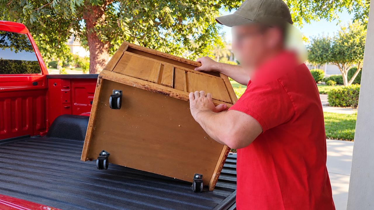 Man rescues old nightstand for genius makeover idea