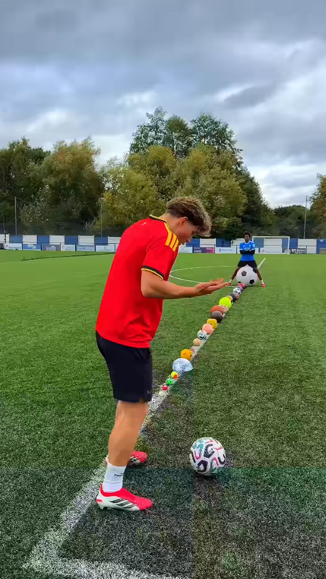 Earning £1 For Every Kickup With Different Balls On Pitch