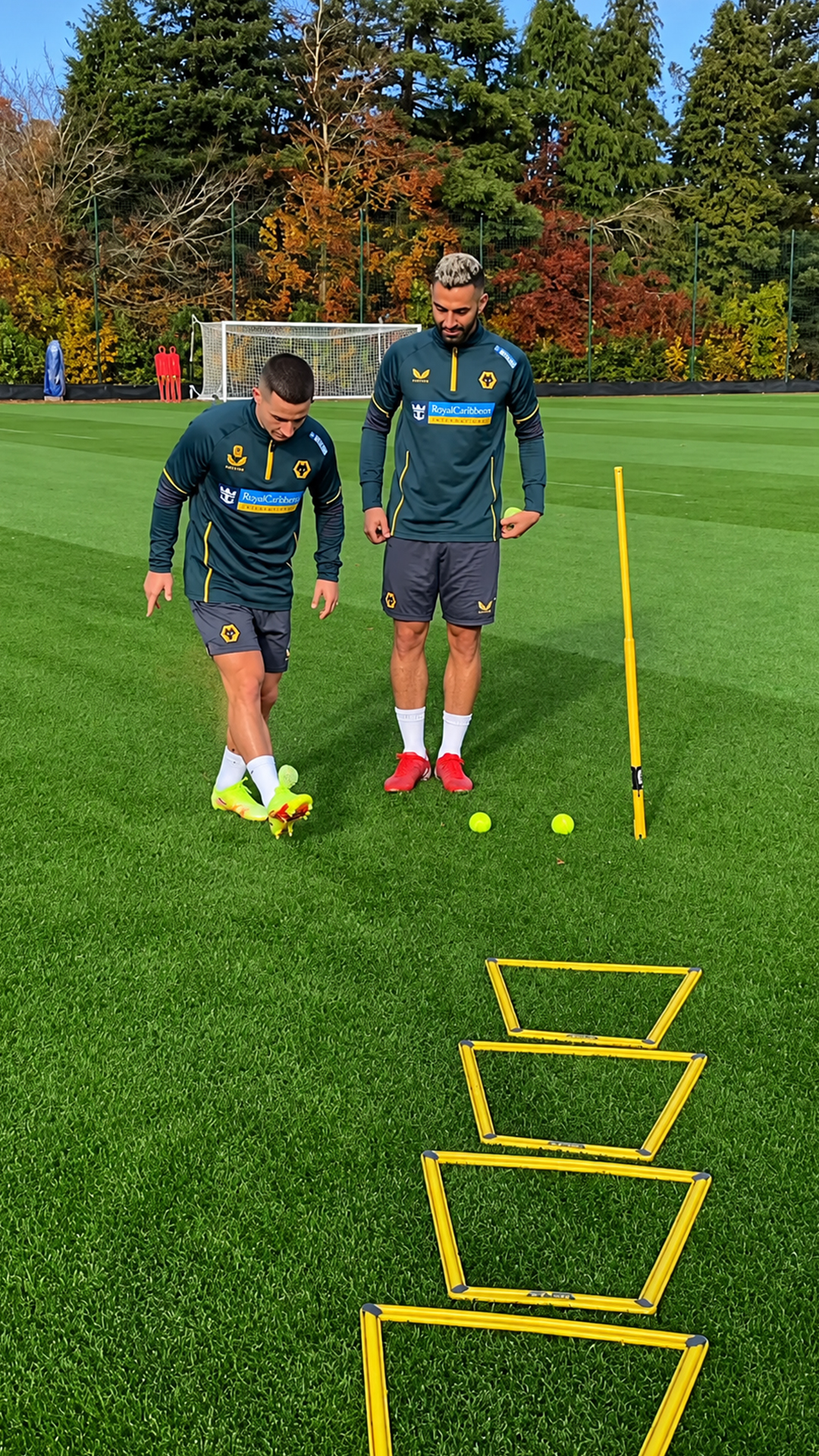 Wolves players faced a tricky control challenge