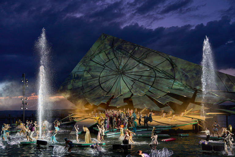 Bregenz Festival's La Traviata dazzles on giant mirror stage