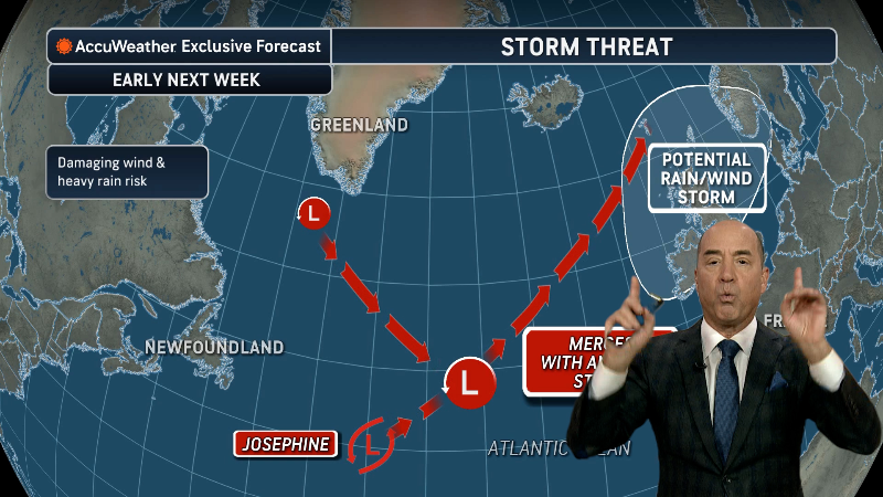 Two storms to impact the UK and Ireland
